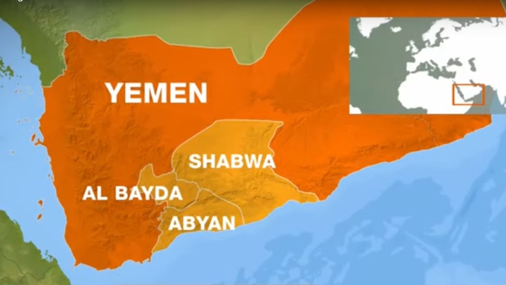 mapa yemen