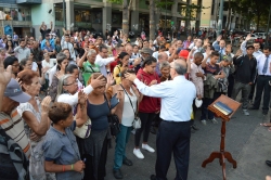 Evangelismo en la estación del metro Perez Bonalde y Plaza Sucre